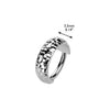 Implant Grade Titanium Gold PVD Thick Hammered Hinged Clicker Hoop - Pierced Universe