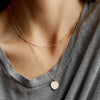 Stainless Steel Dainty Satellite Beaded Chain Necklace - Pierced Universe