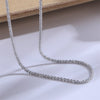 Stainless Steel Glitter Chain Link Necklace - Pierced Universe