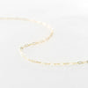 Stainless Steel Gold PVD Mini Paperclip Link Necklace - Pierced Universe