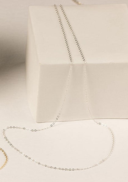 Stainless Steel Dainty Thin Chain Necklace - Pierced Universe