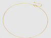 Stainless Steel Gold PVD Dainty Thin Chain Necklace - Pierced Universe