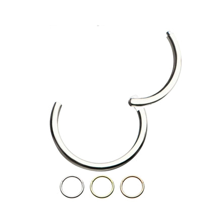 20ga Hinged Nose Hoop Segment Clicker Ring - Pierced Universe