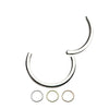 20ga Hinged Nose Hoop Segment Clicker Ring - Pierced Universe