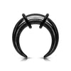 316L Surgical Steel Black Bufallo Claw Pincher Ear Stretchers - Pierced Universe