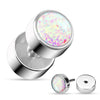 316L Surgical Steel Fake Ear Plug Glitter - Pierced Universe