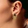 316L Surgical Steel Gold PVD Filigree Teardrop Shaped Double Flared Tunnels - Pierced Universe