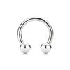 316L Surgical Steel High Polished Multi Use Horseshoe with Ball Ends - Pierced Universe