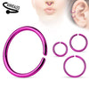 316L Surgical Steel Multi Use Purple PVD Nose Hoop Ring - Pierced Universe