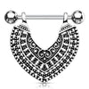 316L Surgical Steel Vintage Boho Nipple Shield Barbell