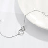 Stainless Steel Double Hoop Chain Bracelet - Pierced Universe