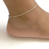 Stainless Steel Gold PVD Herrington Bone Chain Link Anklet