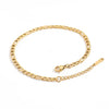 Stainless Steel Gold PVD Dainty Figaro Link Anklet