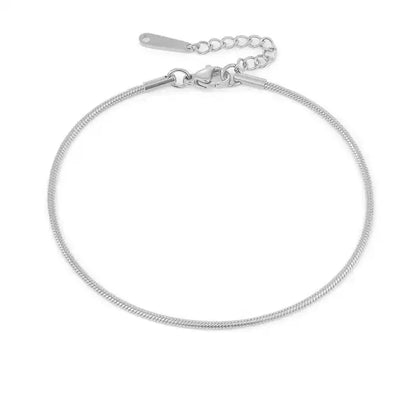 Stainless Steel Herrington Bone Chain Link Anklet