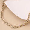 Stainless Steel Gold PVD Twisted Rope Anklet