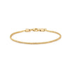 Stainless Steel Gold PVD Cauliflower Twisted Rope Anklet