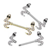 316L Surgical Steel Snake Nipple Ring Barbell