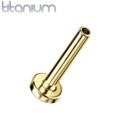 GOLD PVD Titanium threadless bar