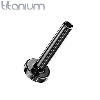 Black PVD Titanium threadless bar