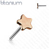 Star Titanium Threadless Top