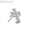 Threadless Titanium Cross