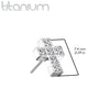 Threadless Titanium Cross
