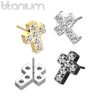 Threadless Titanium Cross