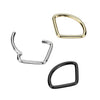 Implant Grade Titanium Black PVD Wide V Shape Hinged Septum Clicker Hoop