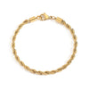 Stainless Steel Gold Rope Link Bracelet - Pierced Universe