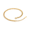 Stainless Steel Gold PVD Cuban Link Anklet - Pierced Universe