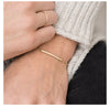 Stainless Steel Gold PVD Thin Bar Chain Bracelet - Pierced Universe