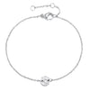 Stainless Steel Disc Circle Chain Bracelet - Pierced Universe