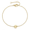 Stainless Steel Gold PVD Disc Circle Chain Bracelet - Pierced Universe