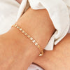 Stainless Steel Gold PVD Round Disc Chain Bracelet - Pierced Universe