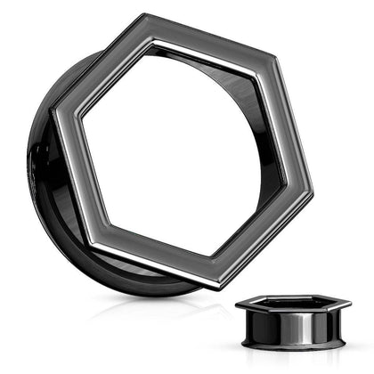 Black PVD Hexagon Bolt Double Flared Tunnels