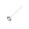 Clear Acrylic Ball End 2mm CZ Gem Nose Stud - Pierced Universe