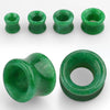 Double Flared Green Jade Stone Ear Gauges Tunnels - Pierced Universe