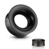 Double Flared Organic Black Areng Wood  Concave Ear Tunnels - Pierced Universe