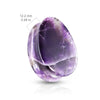 Double Flared Saddle Tear Drop Amethyst Stone Plugs - Pierced Universe