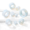 Double Flared Semi Precious Opalite Stone Ear Tunnels - Pierced Universe