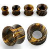 Double Flared Tiger's Eye Stone Ear Gauges Tunnels - Pierced Universe