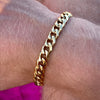 Stainless Steel Gold PVD Cuban Bracelet