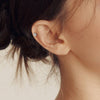 Implant Grade Titanium Internally Threaded Aurora Borealis CZ Flower Flat Back - Pierced Universe