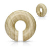 Organic Crocodile Wood Ear Spiral Taper Hanger