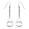 Pair of Surgical Steel Dangle Handcuff Hook Earrings