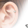 Surgical Steel Aqua Star Helix Barbell - Pierced Universe