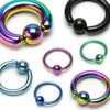 Surgical Steel High Polished Captive Bead Ring Hoop - Pierced Universe