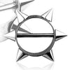 Surgical Steel Nipple Shield Barbell with Short Spikes - Pierced Universe