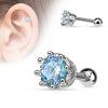 Surgical Steel Victorian Prong Set CZ Ear Cartilage Helix Stud - Pierced Universe